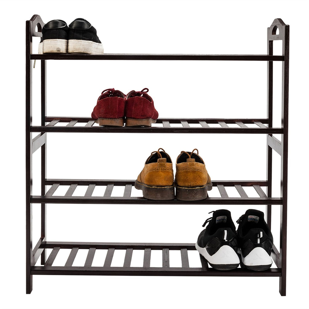 4-Tier Shoe Rack for Hallway and Entryway Organization