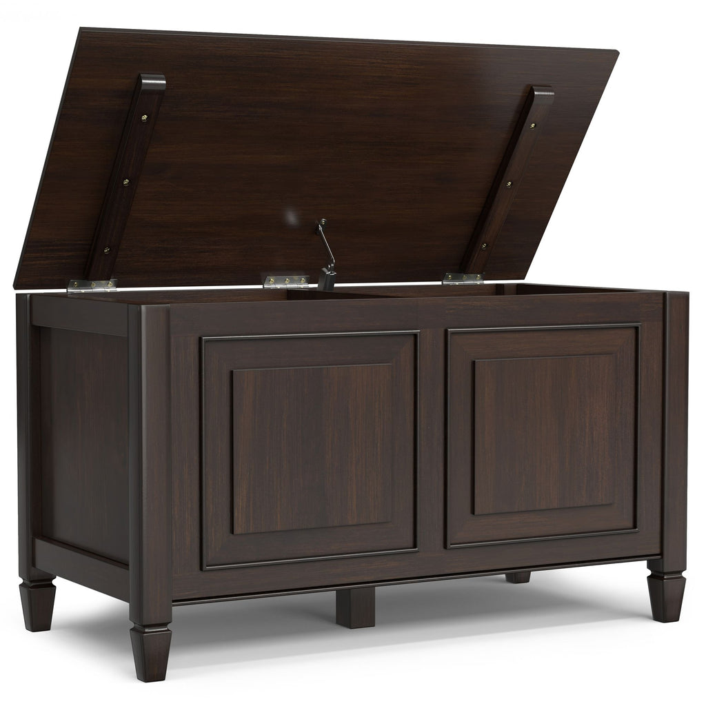 Connaught Chestnut Brown Storage Bench Trunk