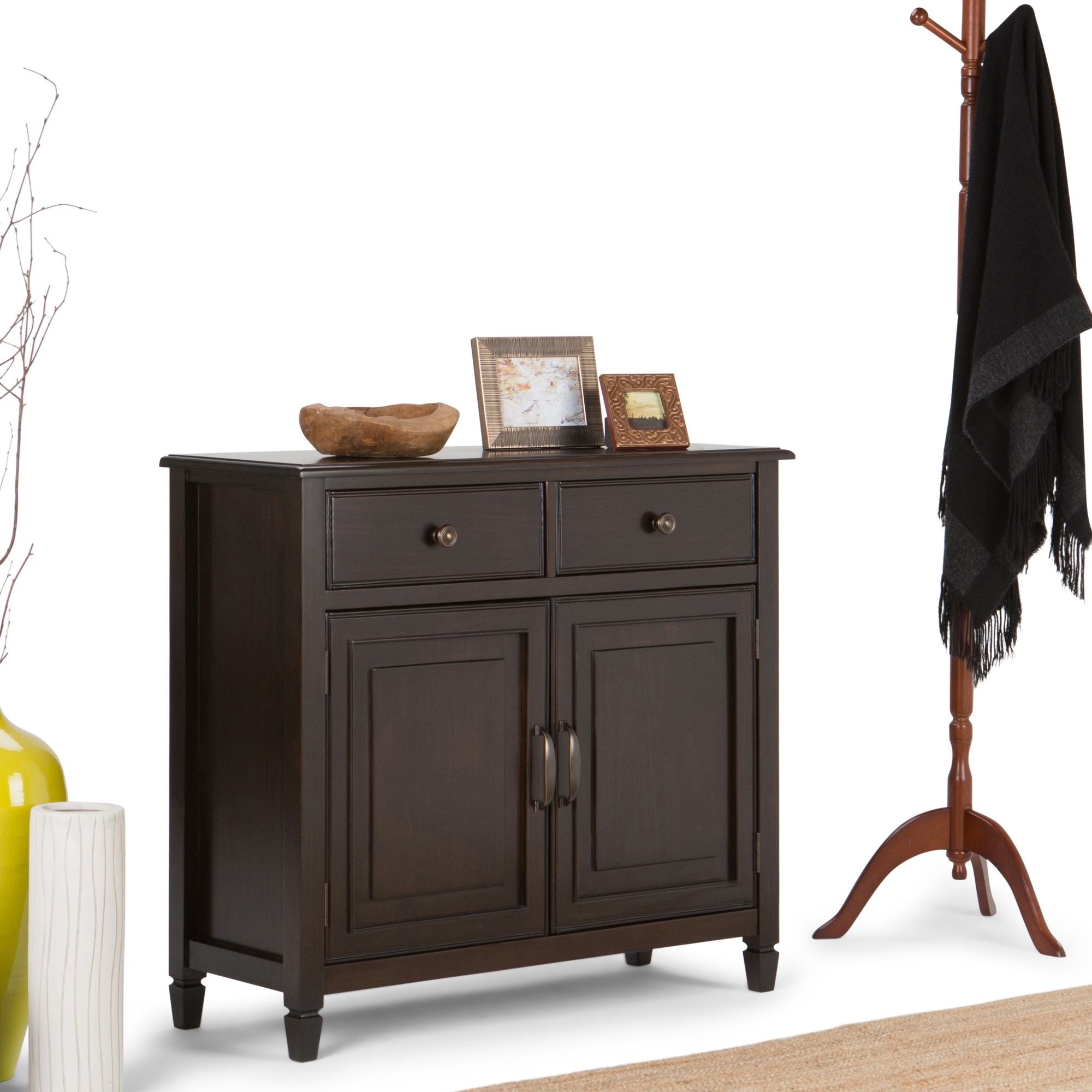 Connaught Entryway Storage Cabinet with Drawers and Adjustable Shelves