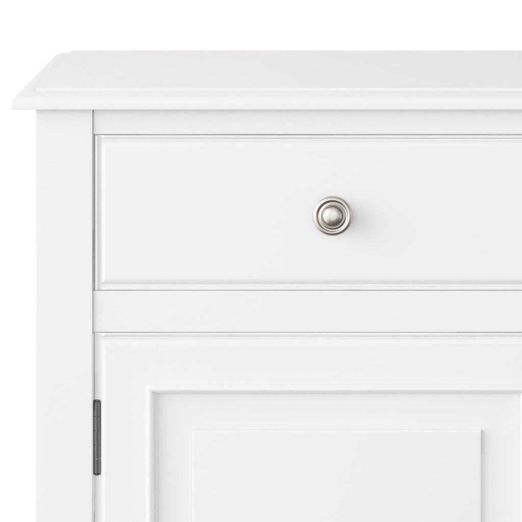 Connaught White Entryway Storage Cabinet with Drawers and Doors