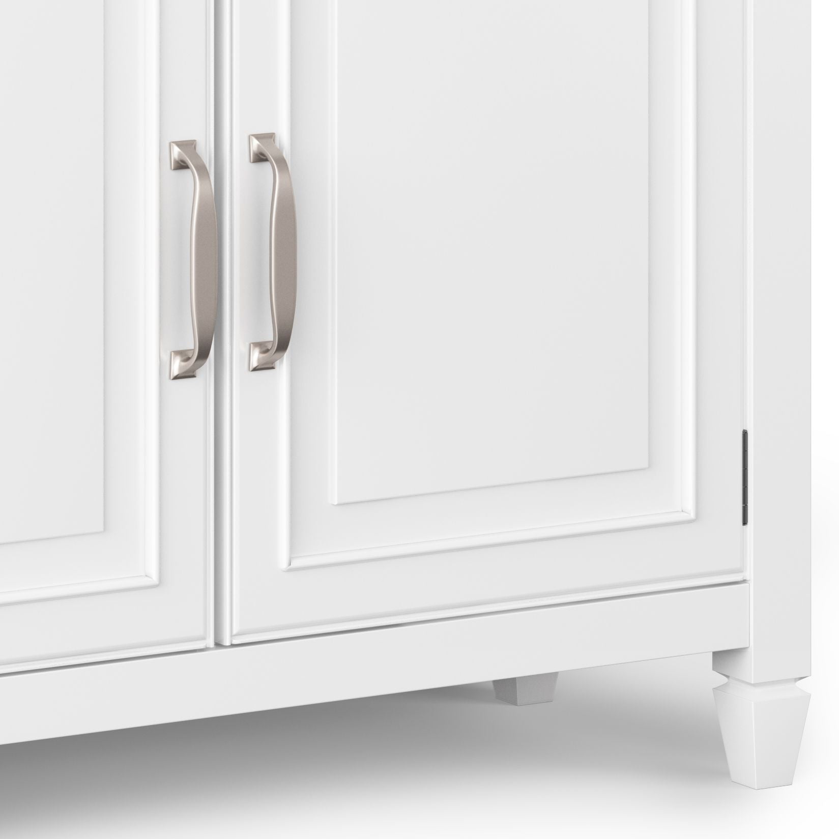 Connaught White Entryway Storage Cabinet with Drawers and Doors