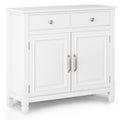 Connaught White Entryway Storage Cabinet with Drawers and Doors