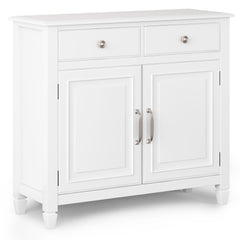 Connaught White Entryway Storage Cabinet with Drawers and Doors