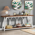 Tribesigns Industrial Console Table for Living Room