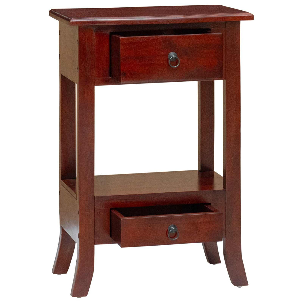 Classic Brown Console Table with Drawer