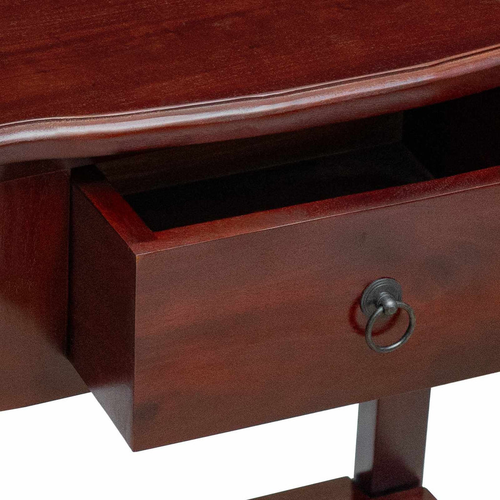 Classic Brown Console Table with Drawer