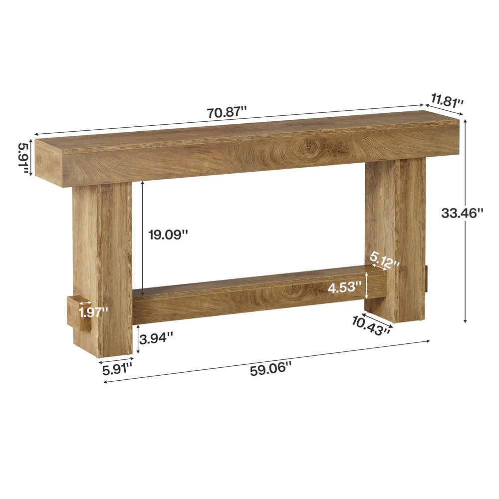 Statement Size Console Table – Modern Farmhouse Design