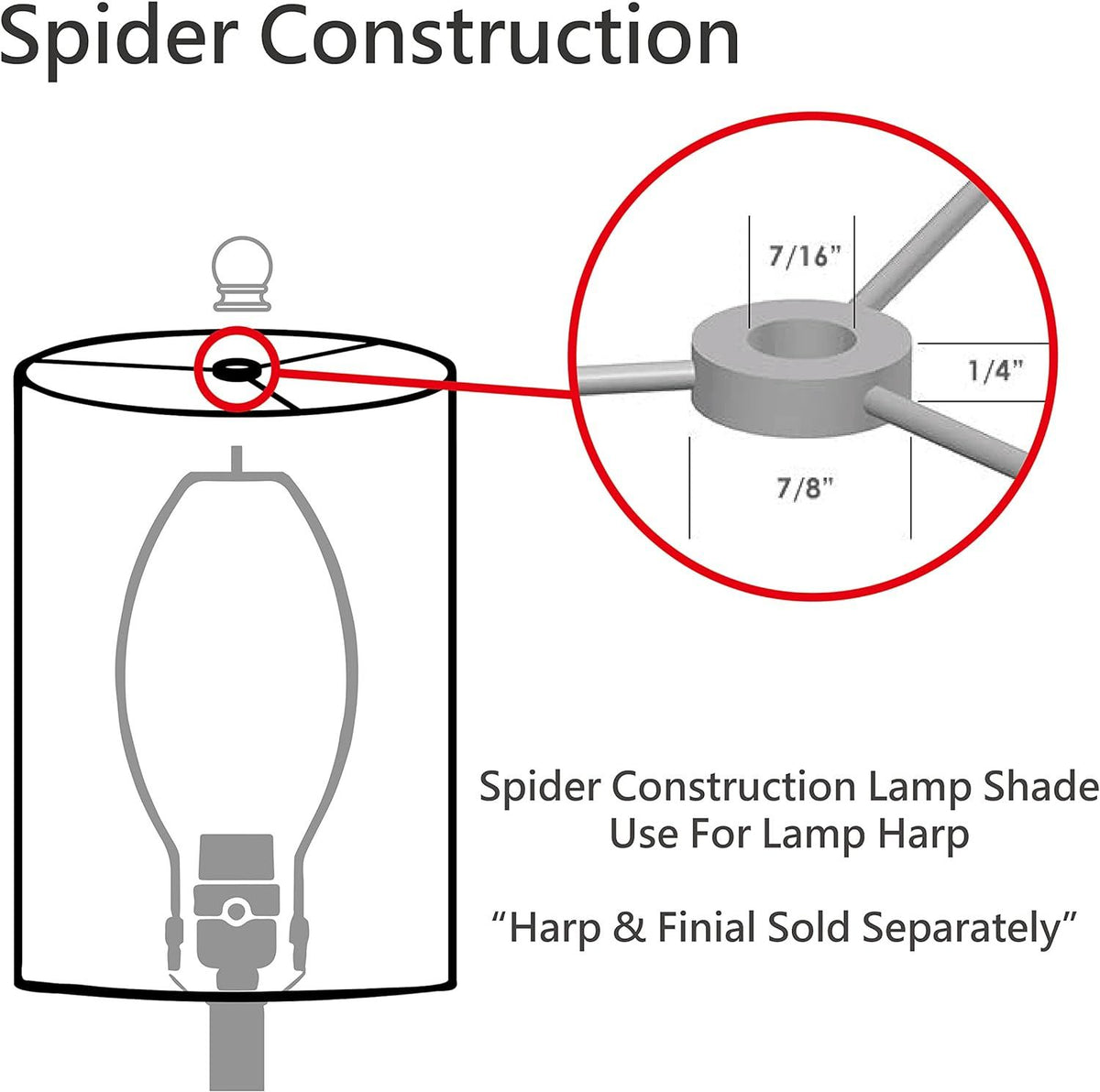 Contemporary Collapsible Rectangular Spider Shade