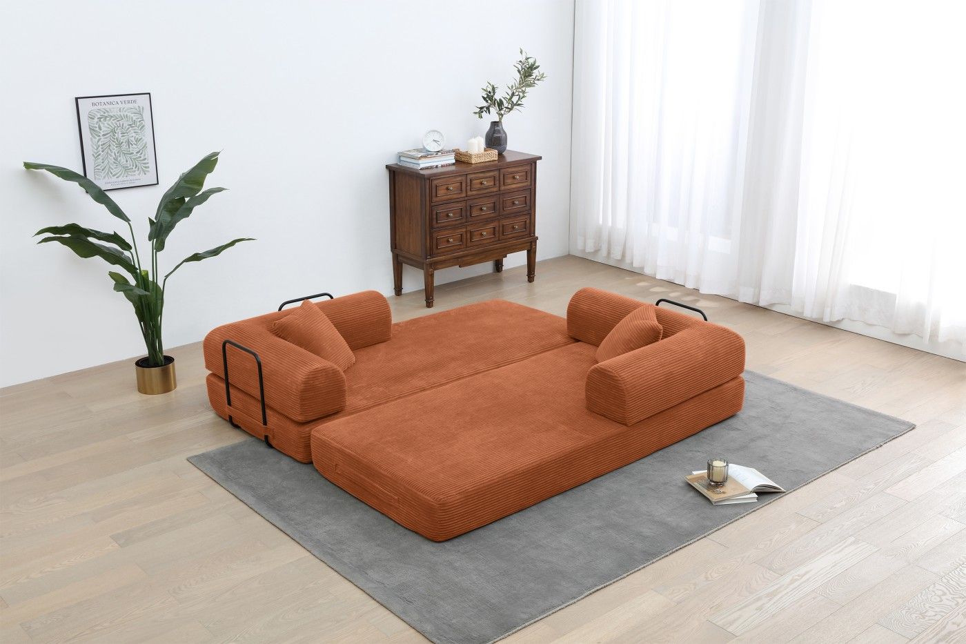 Multi-Functional Convertible Sofa Bed for Living Room
