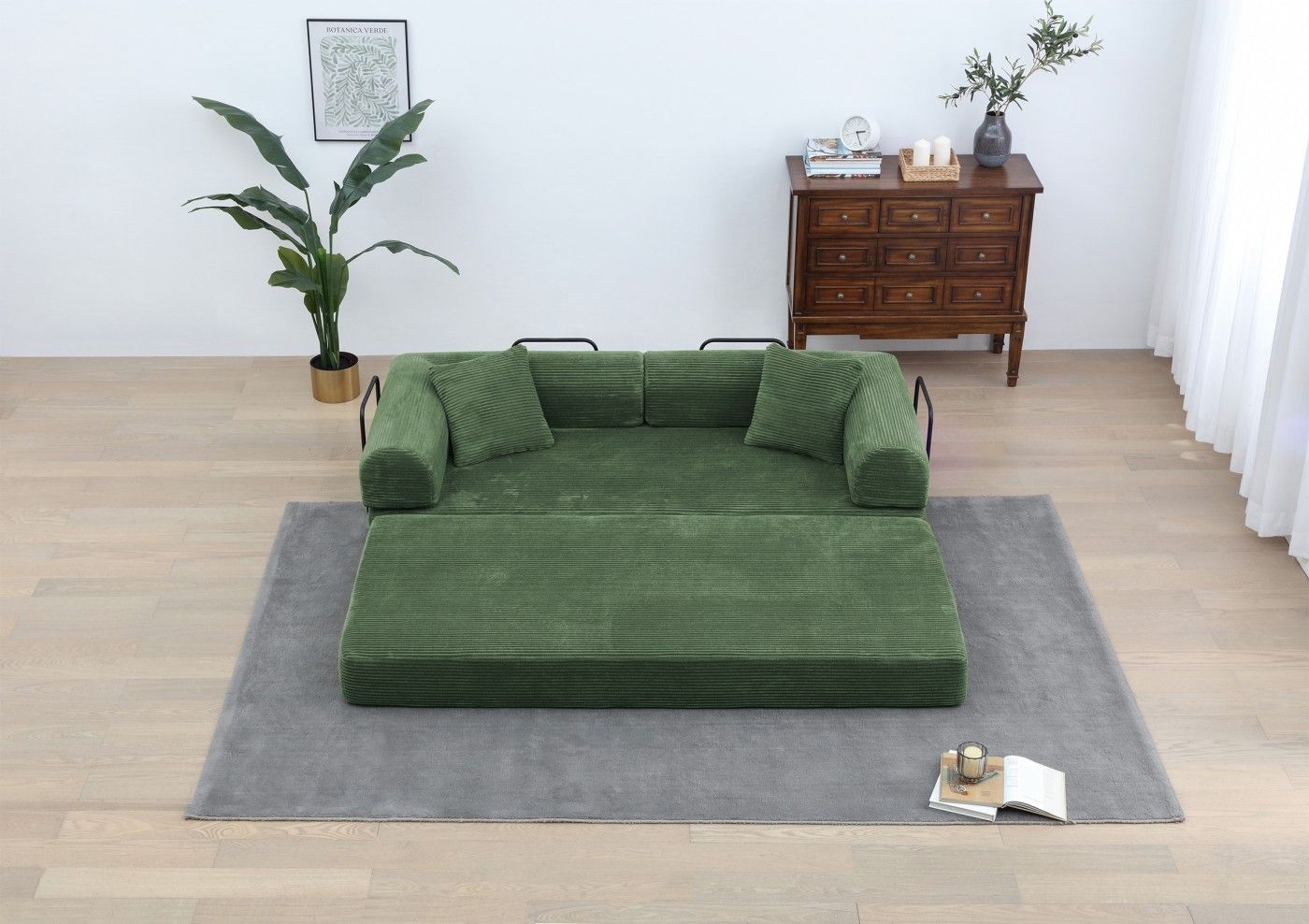 Multi-Functional Convertible Sofa Bed for Living Room
