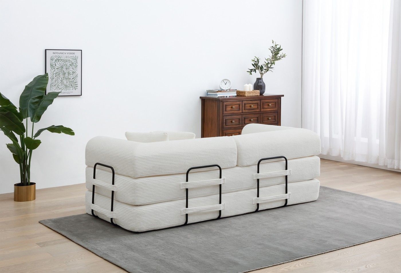 Multi-Functional Convertible Sofa Bed for Living Room