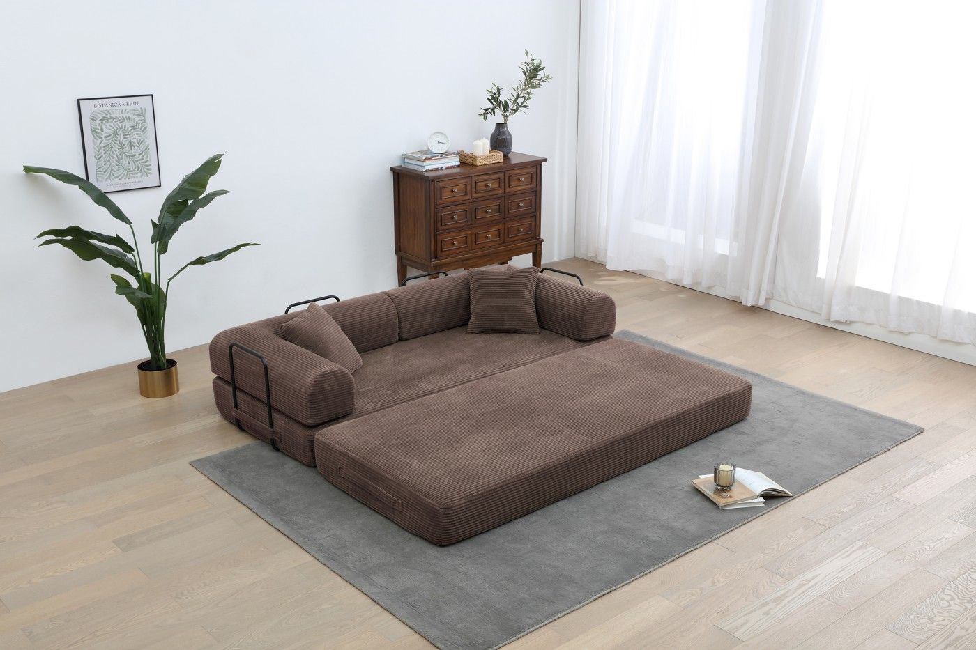 Multi-Functional Convertible Sofa Bed for Living Room