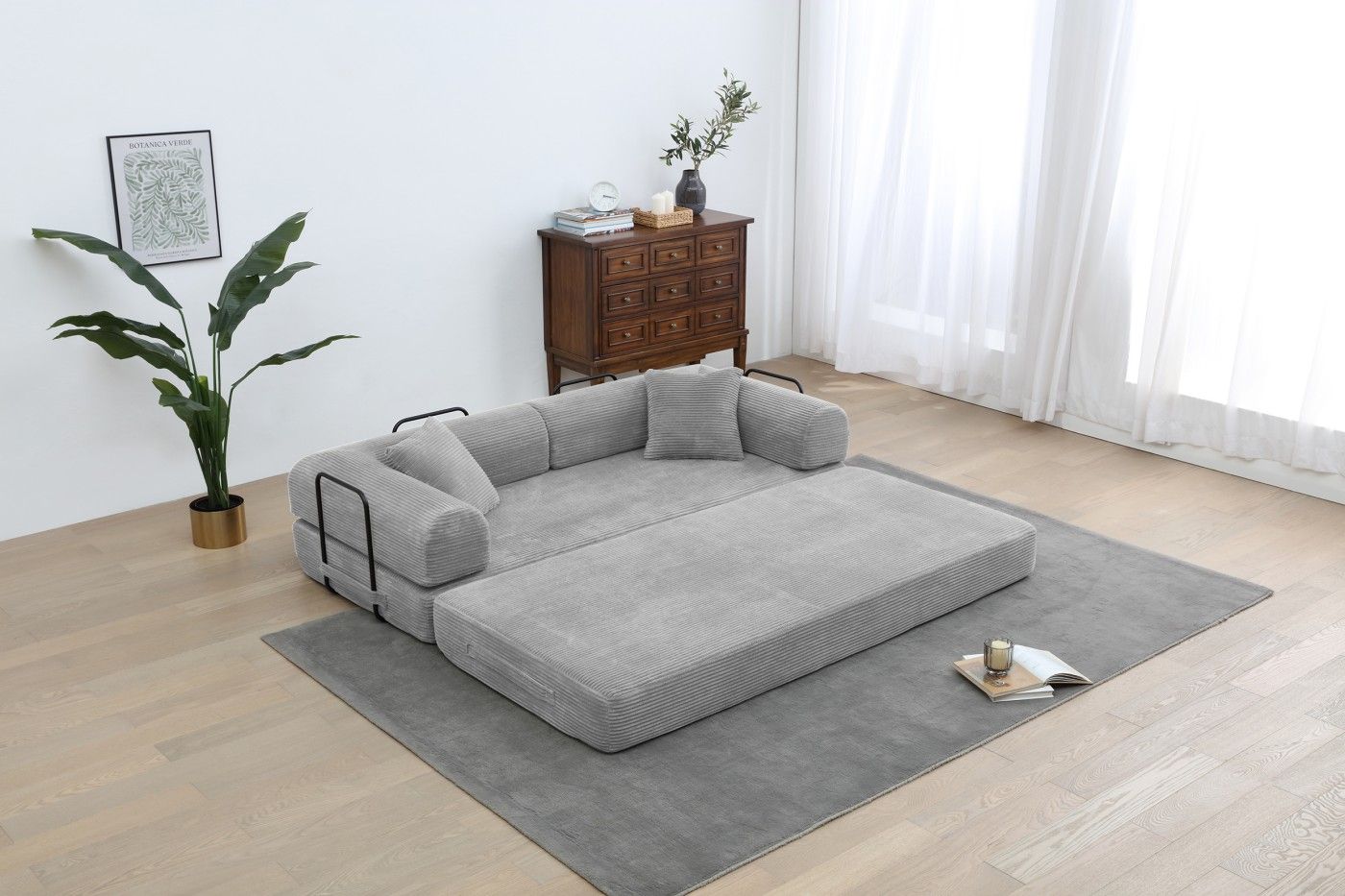 Multi-Functional Convertible Sofa Bed for Living Room