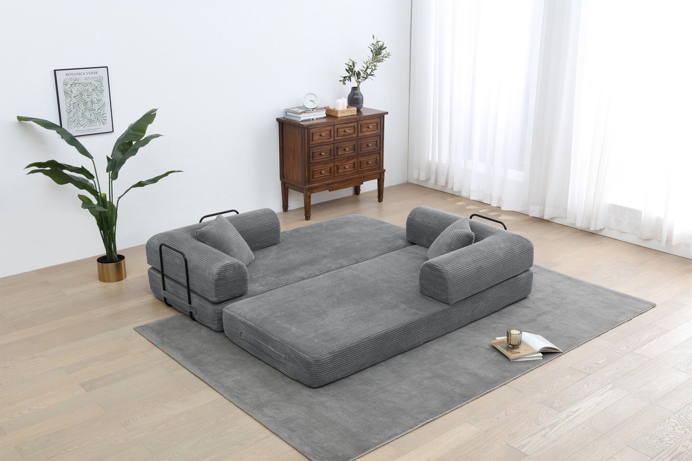 Multi-Functional Convertible Sofa Bed for Living Room