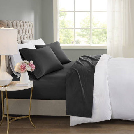 Cooling Cotton Blend Sheet Set – King Size, Moisture-Wicking & OEKO-TEX