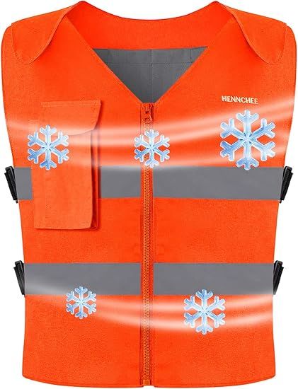 Reflective Cooling Vest with 12 Ice Packs