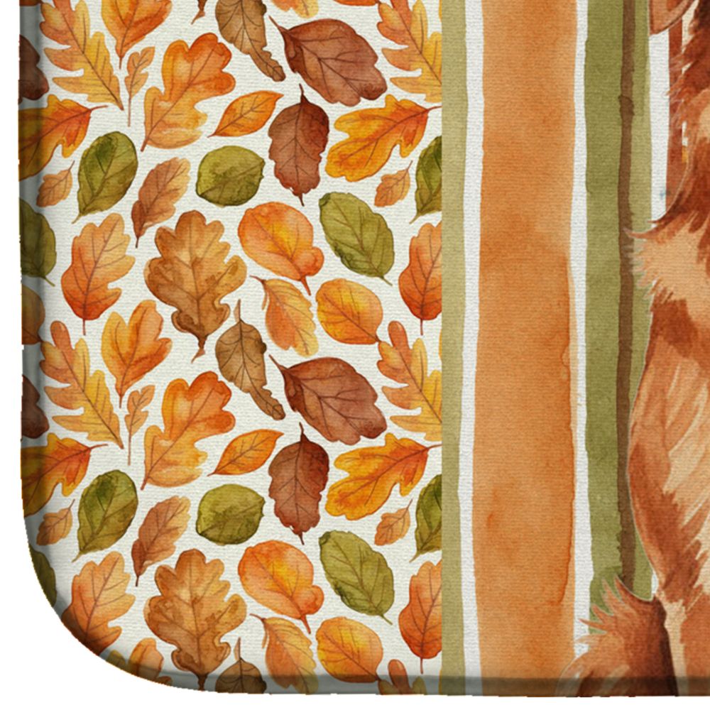 Nova Scotia Duck Tolling Retriever Fall Dish-Drying Mat