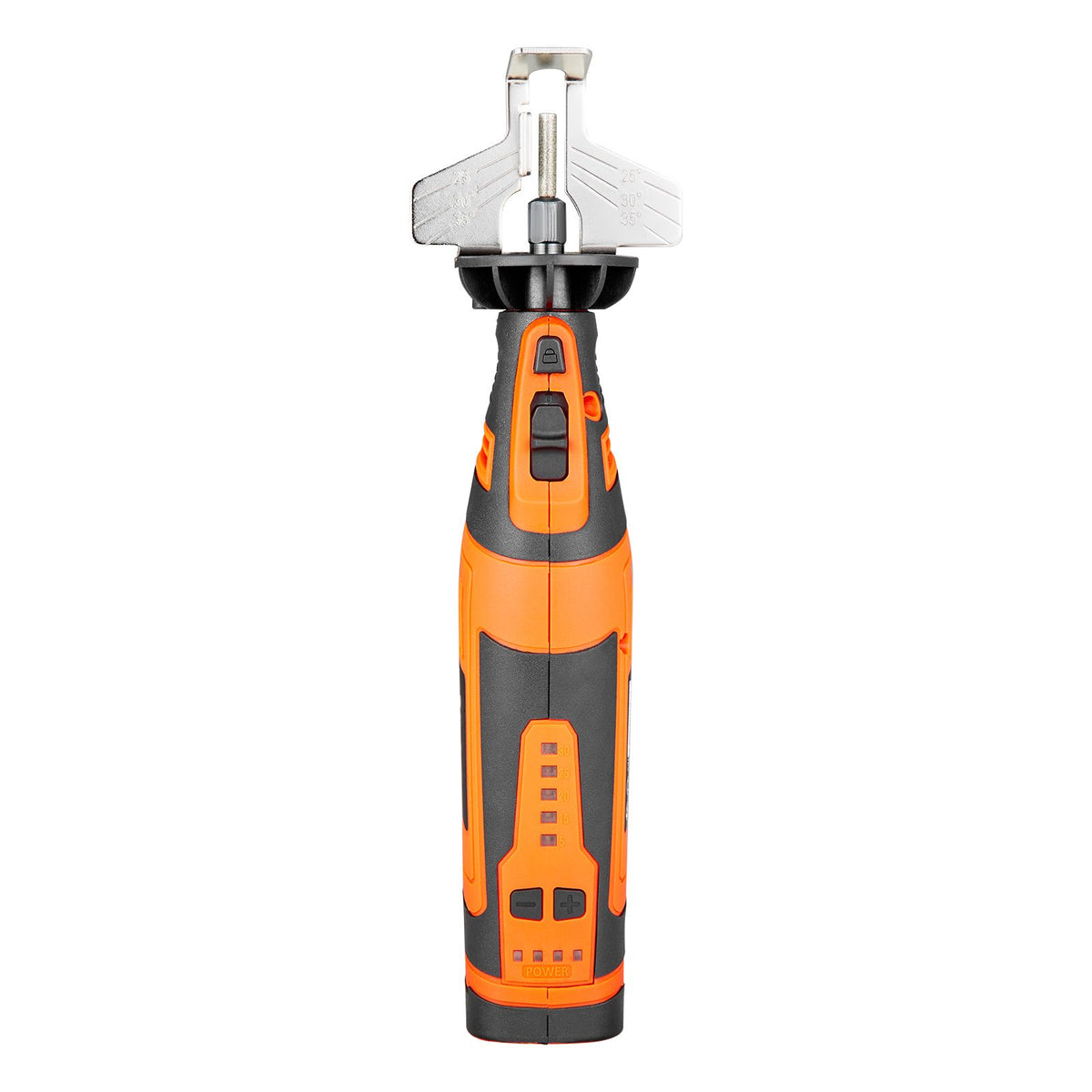 Cordless Five-Speed Chainsaw Sharpener with Angle Guide