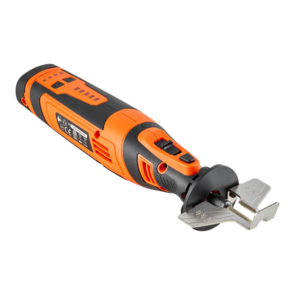 Cordless Five-Speed Chainsaw Sharpener with Angle Guide