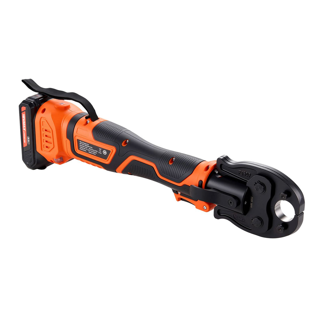 Cordless PEX Press Tool Kit with 18V Motor, Dual Batteries, and Carrying Case