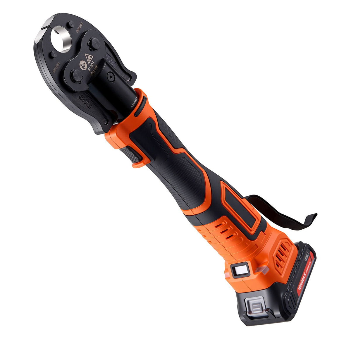 Cordless PEX Press Tool Kit with 18V Motor, Dual Batteries, and Carrying Case