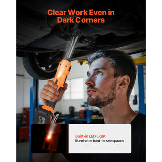 Cordless Ratchet Wrench Kit for Tight Work Areas