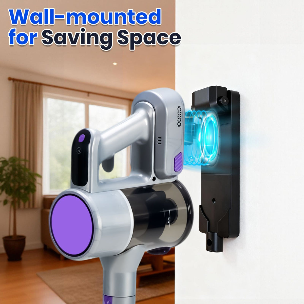 Convertible Cordless Stick Vacuum with LED Floor Head