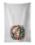 Corgi and Flowers Kitchen Towel Set