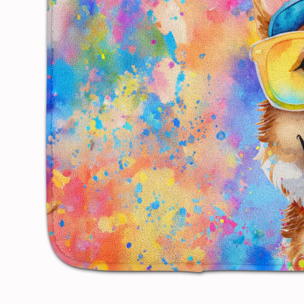 Corgi Hippie Dawg Cushioned Kitchen Mat
