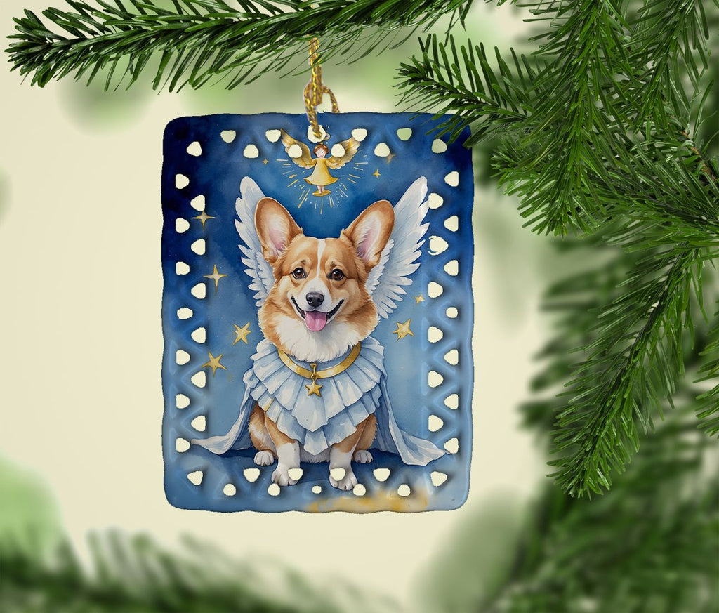 Corgi My Angel Christmas Ornament