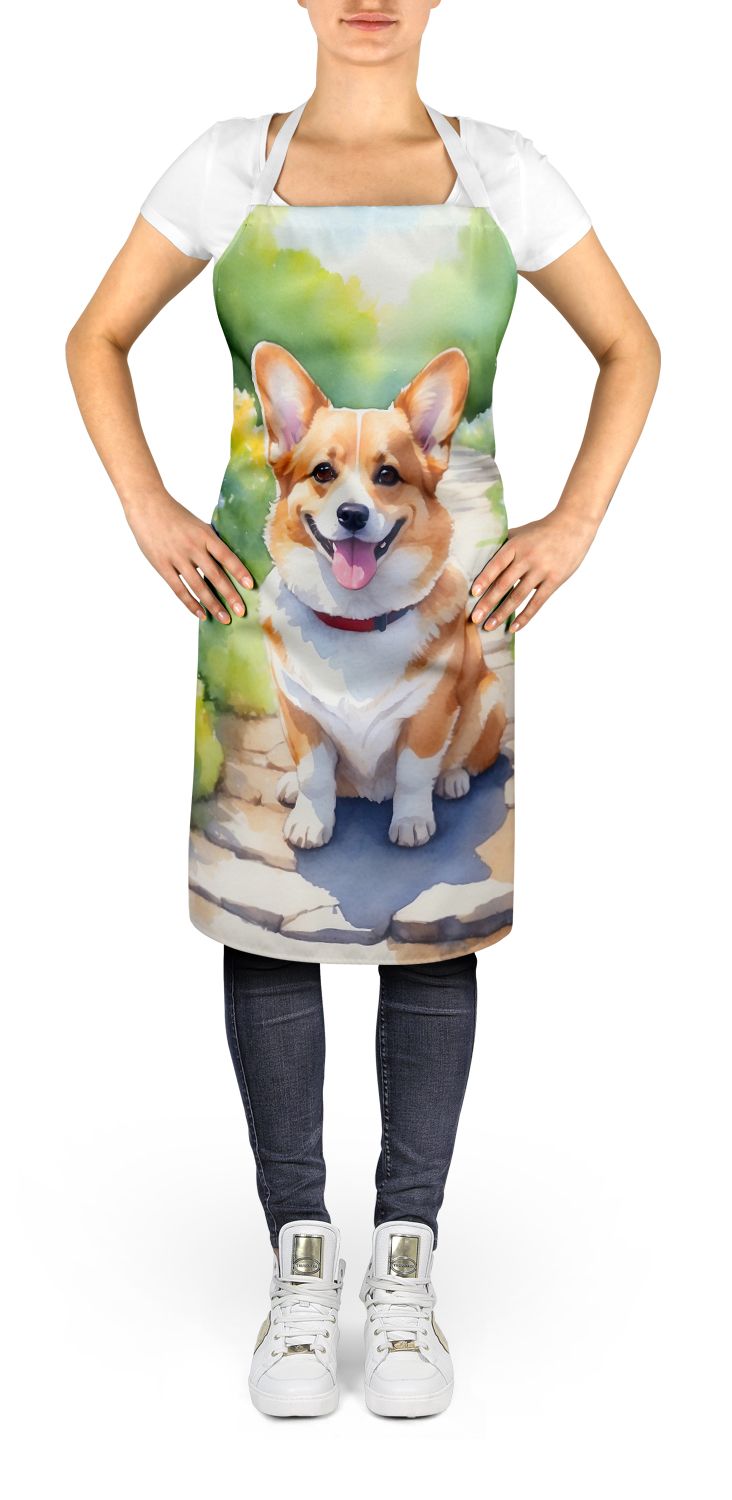 Corgi Spring Path Bib Apron