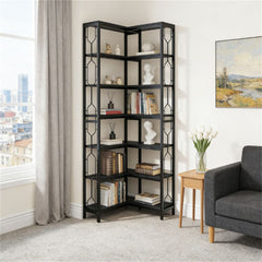 Corner bookshelf, vertical bookshelf, display rack, plant rack