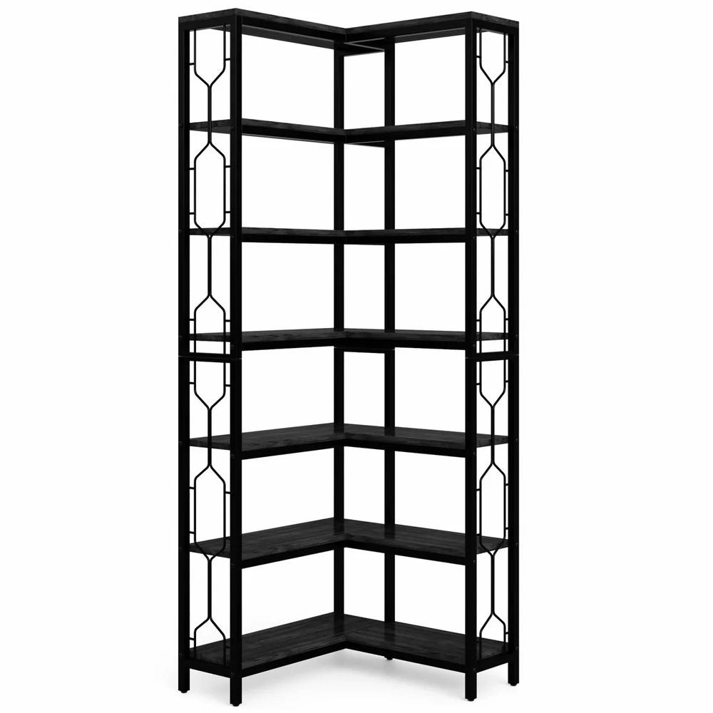 Corner bookshelf, vertical bookshelf, display rack, plant rack