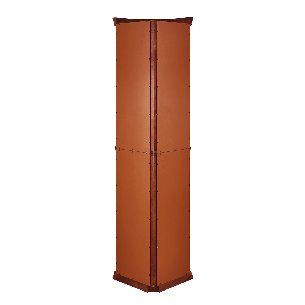Lighted Corner Curio Cabinet with Mirrored Back
