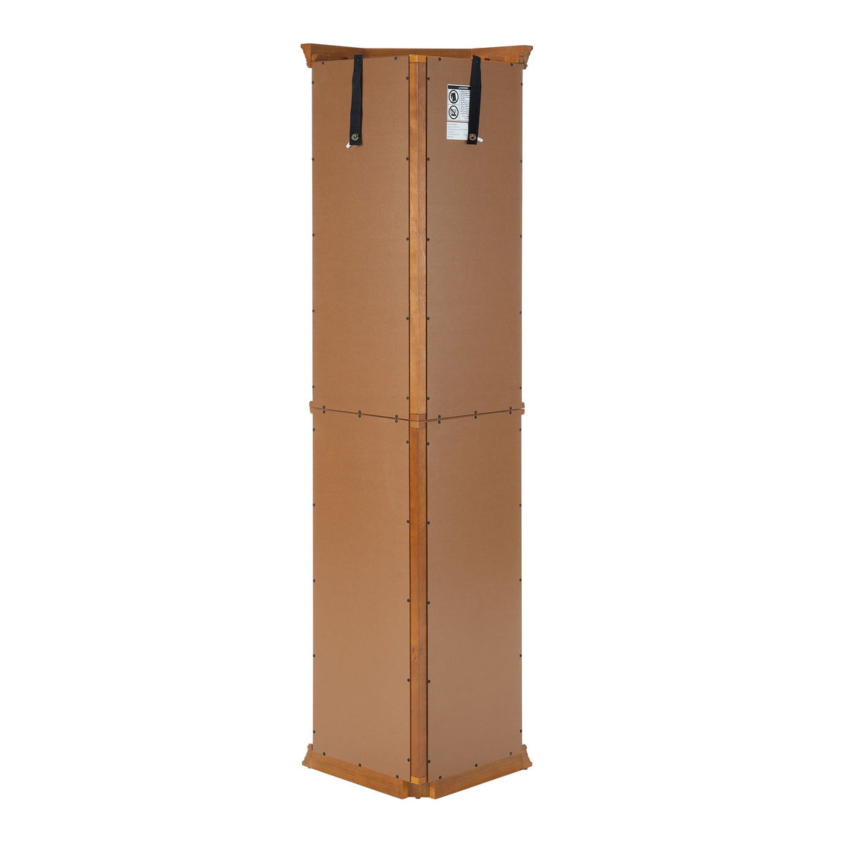 Lighted Corner Curio Cabinet with Mirrored Back