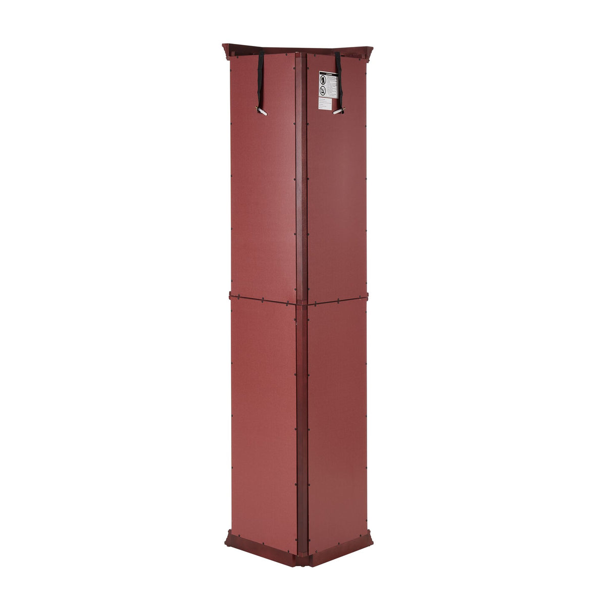Lighted Corner Curio Cabinet with Mirrored Back