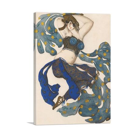 Costume Design for an Odalisque in Scheherazade Canvas Art
