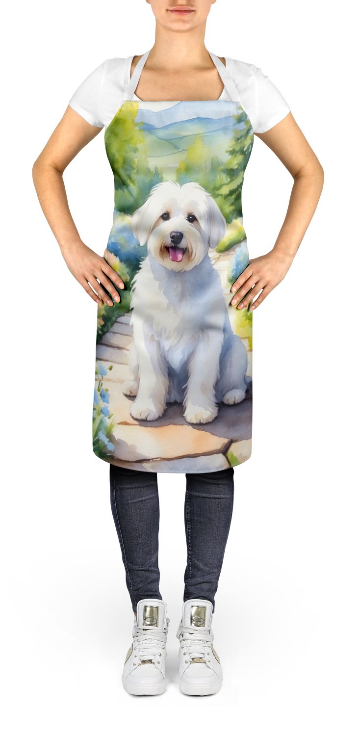 Coton de Tulear Spring Path Art Apron