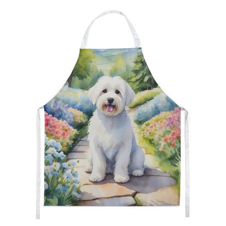 Coton de Tulear Spring Path Art Apron