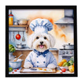 Coton de Tulear Chef Framed Wall Art