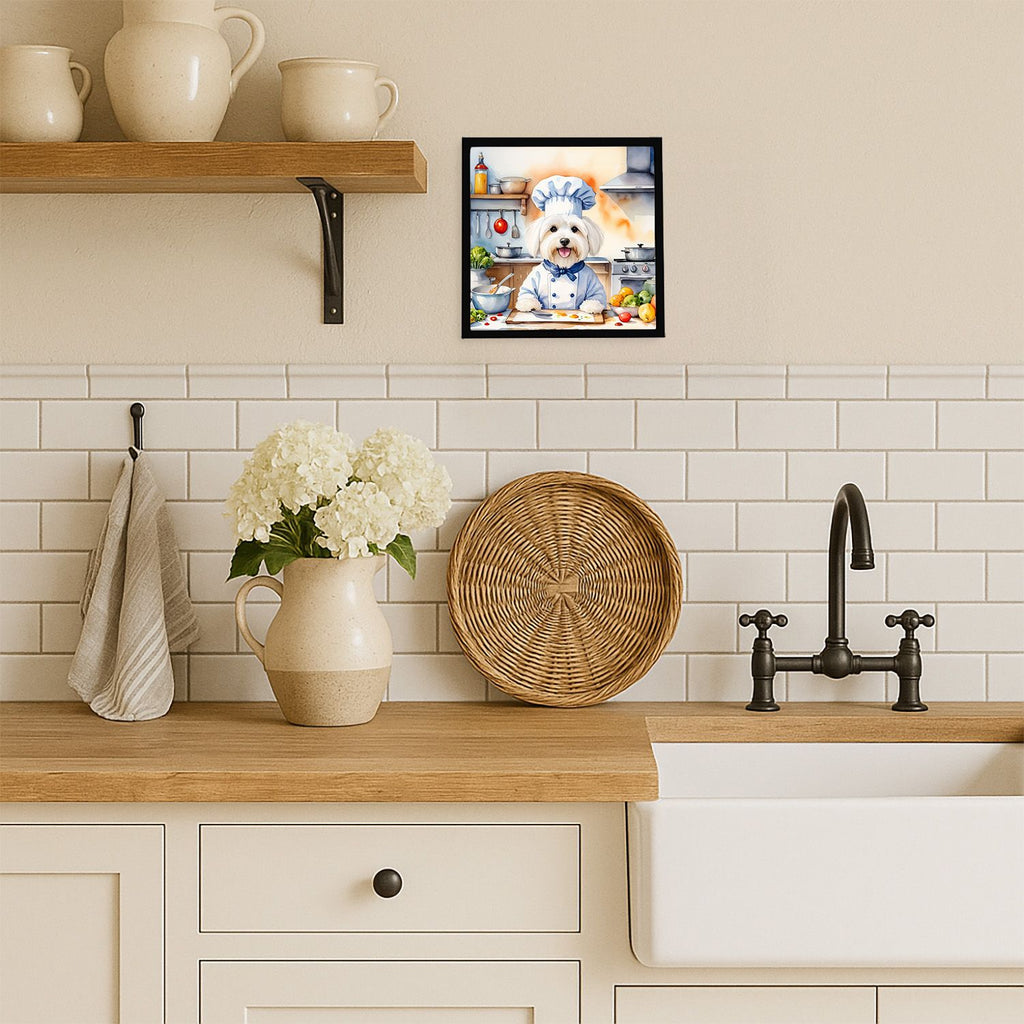 Coton de Tulear Chef Framed Wall Art
