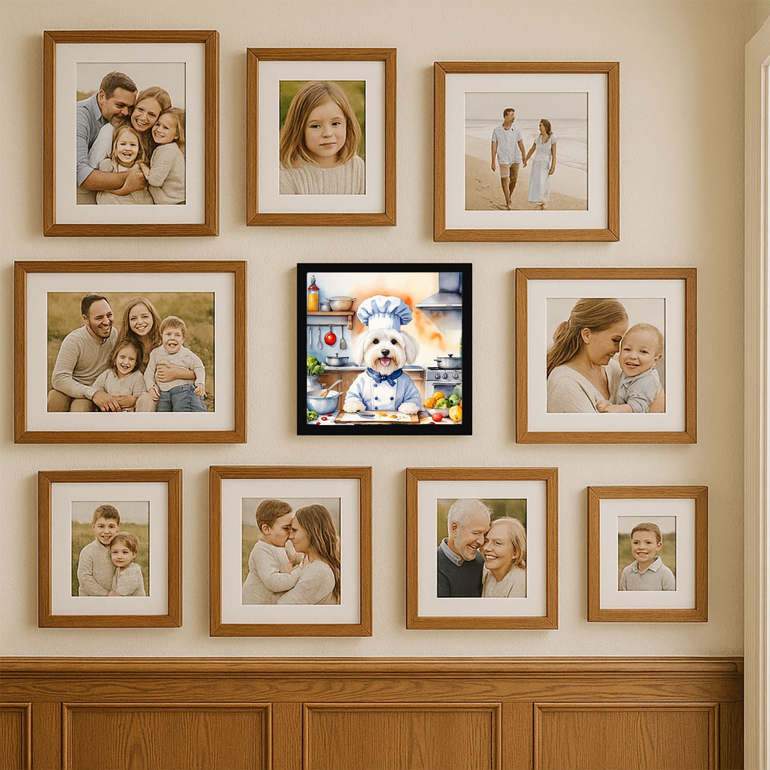 Coton de Tulear Chef Framed Wall Art