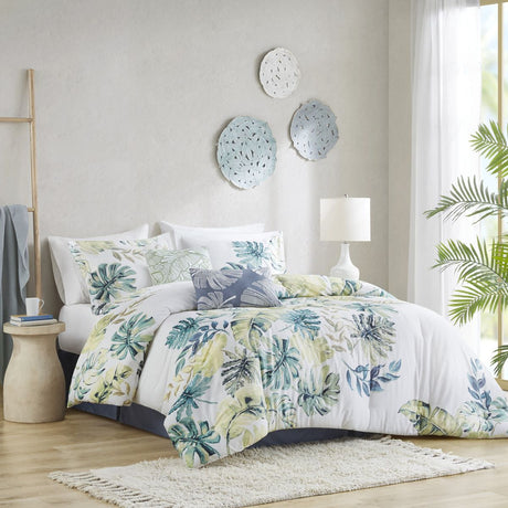 Tropical Plant Coastal Comforter Set
