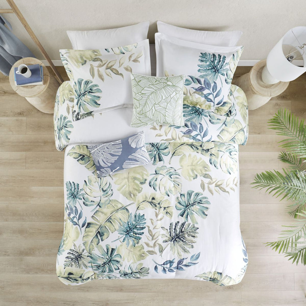 Tropical Plant Coastal Comforter Set