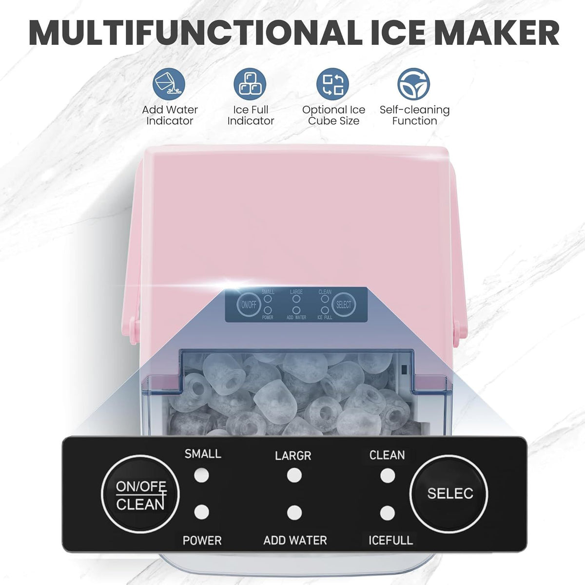 Portable Countertop Bullet Ice Maker