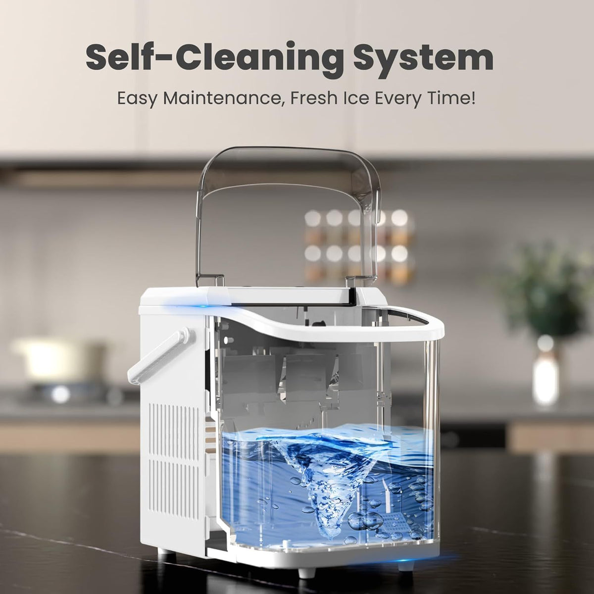 Portable Countertop Bullet Ice Maker