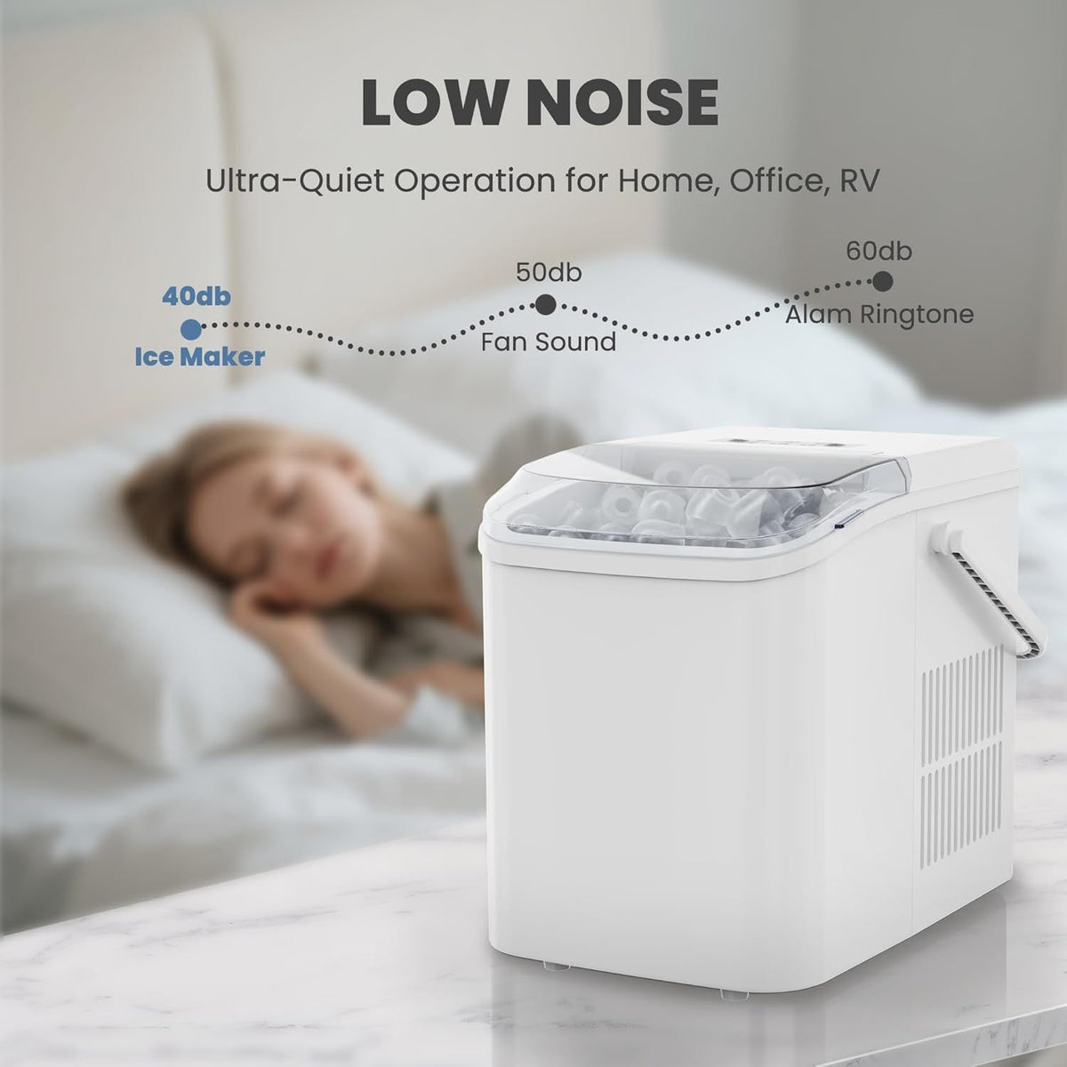 Portable Countertop Bullet Ice Maker