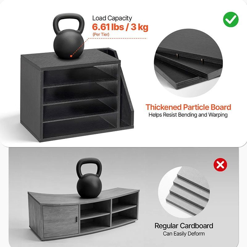 Minimalist Countertop Organizer for Documents, Books, and Display