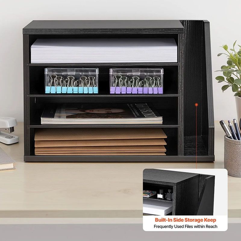 Minimalist Countertop Organizer for Documents, Books, and Display
