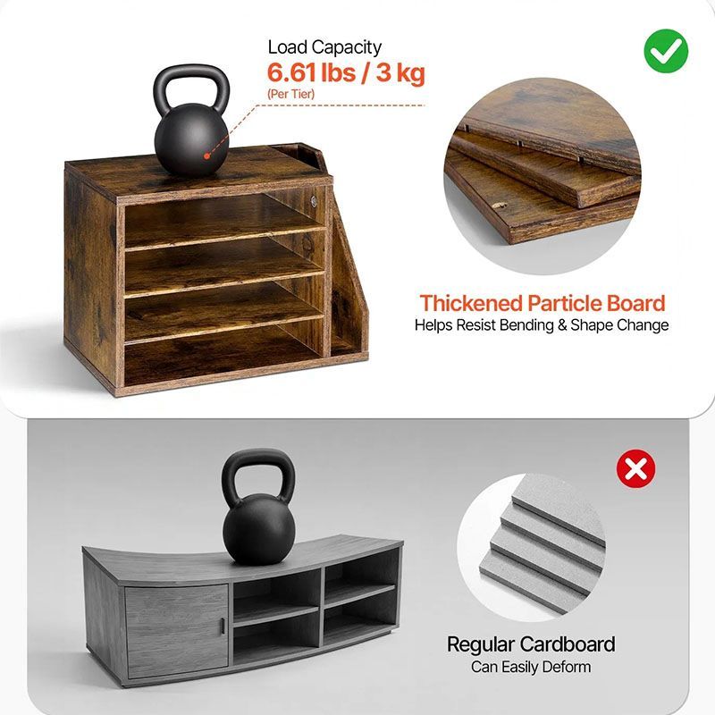 Minimalist Countertop Organizer for Documents, Books, and Display